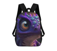 sinyumoney Purple Fantasy Creature Mochila Infantil, Mochila Escolar Impresa En 3D, Mochila Para Niños Y Niñas, Mochila Escolar Ajustable Para La Escuela Primaria 17inch