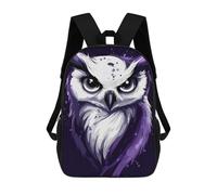sinyumoney Purple Owl Illustration Mochilas Escolares Resistentes Al Agua Mochila Escolar De Negocios - Perfecta Para Viajes, Trabajo Y Uso Diario 17inch