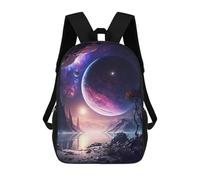 sinyumoney Purple Planet Landscape Mochilas Informales Para Niños, Mochila Escolar Para Adolescentes, Niñas Y Niños, Mochilas Para Libros 17inch