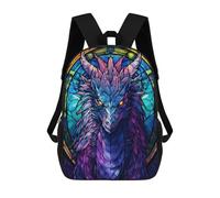 sinyumoney Purple Seraphon Dragon Mochila Escolar Impresa En 3D Mochila Escolar De Moda Para Niños Mochilas Para Niños Estudiantes De Secundaria 17inch