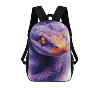 sinyumoney Purple Snake Art Print Mochilas Infantiles Mochila Escolar Impresa En 3D Para Niños Mochilas De Viaje Bolsas Para Libros Para Niños 17inch Mochila Escolar