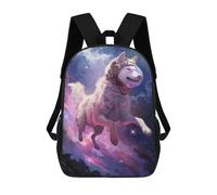 sinyumoney Purple Space Dog Mochila Escolar Infantil Impresa En 3D Para Niños, Mochilas De Viaje De Alta Capacidad, Bolsas Para Libros, Mochila Escolar Infantil 17inch