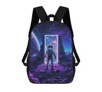 sinyumoney Purple Space Neon Altar Mochilas Escolares Para Niños Y Niñas, Mochilas Deportivas Informales Para Primaria, Mochilas De Gran Capacidad Para Libros 17inch