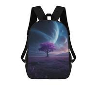 sinyumoney Purple Tree in Space Field Mochila De Viaje Resistente Al Agua, Bolsa Para Computadora Para Adolescentes, Niñas, Niños, Mujeres Y Hombres 17inch