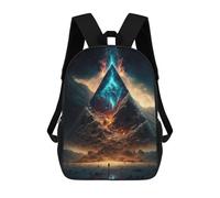 sinyumoney Pyramid of Cosmic Energy Mochila Infantil, Mochila Escolar Impresa En 3D, Mochila Para Niños Y Niñas, Mochila Escolar Ajustable Para La Escuela Primaria 17inch