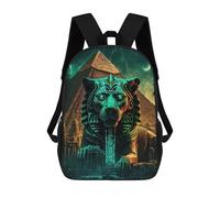 sinyumoney Pyramid Sphinx Night Scene Mochila Escolar De Moda Para Estudiantes, Adecuada Para Niños Y Niñas, Mochila Informal Para Viajes Al Aire Libre, Esencial Para El Día A Día 17inch