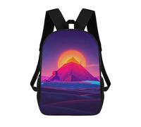 sinyumoney Pyramid Sunset Mochila Escolar Infantil Con Impresión 3D, Mochila Escolar Informal Para Niños De Primaria Y Secundaria 17inch
