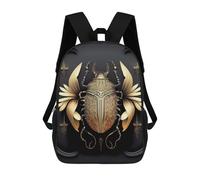 sinyumoney Queen Golden Black Beetle Mochila Escolar, Mochila Para Portátil, Mochila Para Adolescentes, Niñas, Niños, Mujeres Y Hombres 17inch