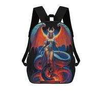 sinyumoney Queen Lilith with Serpent Mochilas Infantiles Impresas En 3D, Mochilas De Moda Informales, Mochilas De Viaje Bonitas, Mochilas Informales Para Exteriores Para Niños Y Niñas 17inch