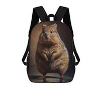 sinyumoney Quokka Oil Paint Mochila Escolar Infantil De Moda Informal Mochilas Infantiles Impresas En 3D Mochila Grande Para Niño 17inch