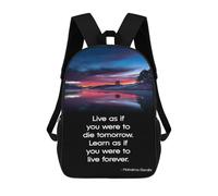 sinyumoney Quote Mahatma Gandhi Mochilas Escolares, Mochilas Informales, Mochilas De Día, Mochilas Escolares, De Trabajo Y De Viaje Para Adolescentes, Niñas, Niños, Mujeres Y Hombres 17inch