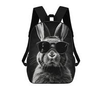 sinyumoney Rabbit Animal Mochila Infantil Escolar Para Niños Con Estampado 3D De Dibujos Animados, Mochila Escolar Para Estudiantes, Mochila Para Portátil Para Niños Y Niñas 17inch