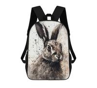 sinyumoney Rabbit Beauty Black Ink Mochila Grande Escolar Para Niños - Perfecta Para Viajes, Trabajo Y Uso Diario 17inch