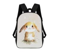 sinyumoney Rabbit Cute Watercolor Mochilas Impresas En 3D Para Niños, Mochila Escolar, Mochila De Moda Para Niños De Primaria Y Secundaria 17inch