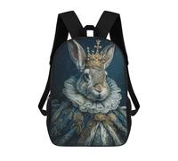 sinyumoney Rabbit King Mochila Escolar Infantil Impresa En 3D Para Niños, Mochilas De Viaje De Alta Capacidad, Bolsas Para Libros, Mochila Escolar Infantil 17inch