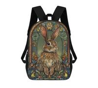 sinyumoney Rabbit Mochila Escolar Infantil Impresa En 3D Para Niños, Mochilas De Viaje, Bolsas Para Libros Para Niños Estudiantes De Primaria 17inch