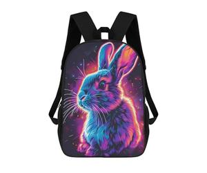 sinyumoney Rabbit Neon Animal Mochila Escolar, De Negocios, Resistente, Para Portátil, Para Camping, Aventuras Al Aire Libre Y Viajes Diarios 17inch