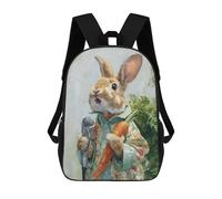 sinyumoney Rabbit Singer with Microphone 17inch Mochilas Escolares Impresas En 3D, Mochilas Escolares De Moda Para Niños De Primaria Y Secundaria