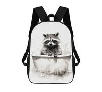 sinyumoney Raccoon Bathroom Animal Mochilas Escolares Para El Trabajo, Negocios, Universidad, Escuela Para Adolescentes, Chicas, Chicos, Mujeres Y Hombres 17inch