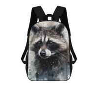 sinyumoney Raccoon Beauty Wild Charm Mochila Infantil De Moda Divertida Mochila Escolar Para Niños Y Adolescentes Con Impresión 3D Para Niños 17inch