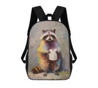 sinyumoney Raccoon Holding Toilet Paper-3 Mochila Escolar Infantil De 17 Pulgadas Con Estampado 3D, Mochila Moderna Para Niños, Mochilas De Viaje, Bolsas Para Libros, Mochila Escolar Infantil