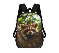 sinyumoney Raccoon in A Tree 17inch Mochila Escolar Impresa En 3D Para Niños, Mochila Escolar Informal De Moda, Mochilas De Viaje Para Niños Y Estudiantes.