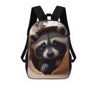 sinyumoney Raccoon in Paper Bag Mochilas Mochilas Infantiles Mochila Escolar Mochila Escolar Infantil Impresa En 3D Mochilas De Viaje De Moda Para Niños De Primaria Y Secundaria 17inch