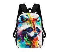 sinyumoney Raccoon Mochila Escolar, Mochila Infantil Para Niños Y Adolescentes, Regalos, Mochilas De Día Con Impresión 3D, Mochila Escolar, Mochila Para Libros 17inch