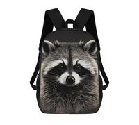 sinyumoney Raccoon Portrait Mochila Ronaldo, Mochila Infantil, Mochila Escolar Para Estudiantes, Mochila Para Libros, Mochila Escolar Impresa En 3D Para Niños Y Niñas, 17inch