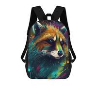 sinyumoney Raccoon Unreal Mochila Escolar Infantil Impresa En 3D, Mochila Informal De Moda Para Niños, Mochila De Viaje De Alta Capacidad Para Libros Para Niños 17inch