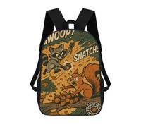 sinyumoney Raccoon Vs Squirrel Acorn Heist Mochilas Infantiles Escolares Impresas En 3D, Mochilas Para Niños, Mochilas De Viaje Para Niños Y Niñas, Mochilas Escolares Para Niños 17inch