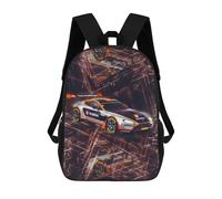 sinyumoney Racing Cars Fanart Mochila Escolar Para Niños Y Niñas, Mochila Informal De Viaje, Mochila De Gran Capacidad Para El Día A Día 17inch