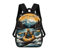 sinyumoney Rafting Adventure in Mountains Mochila Escolar Para Secundaria, Mochila Informal Para Niñas Y Adolescentes 17inch