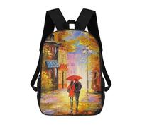 sinyumoney Rain for Two Mochilas Impresas En 3D Para Niños 17inch Mochilas De Moda Informales Para El Día A Día, Bolsas De Viaje, Mochilas Informales Para Exteriores Para Niños Y Niñas