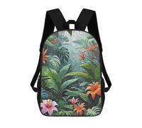 sinyumoney Rain Forest Flower Mochila Infantil De Moda Divertida Mochila Escolar Para Niños Y Adolescentes Con Impresión 3D Para Niños 17inch