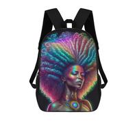 sinyumoney Rainbow Afro Goddess Mochilas Infantiles Mochila Escolar Impresa En 3D Para Niños Mochilas De Viaje Bolsas Para Libros Para Niños 17inch Mochila Escolar