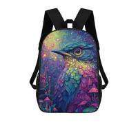 sinyumoney Rainbow Bird Fantasy Mochila Escolar Impresa En 3D 17inch Mochilas De Moda Para Niños, Mochilas Escolares Para Niños De Primaria Y Secundaria