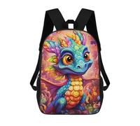sinyumoney Rainbow Dragon Fantasy Art Mochila Escolar Impresa En 3D Para Niños Y Niñas, Mochila Para Portátil Para Niños/estudiantes/adultos 17inch