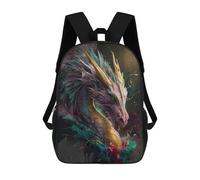 sinyumoney Rainbow Dragon Mochila Escolar Infantil Impresa En 3D Para Niños, Mochila De Viaje De Alta Capacidad, Bolsas Para Libros, Mochila Escolar Infantil 17inch