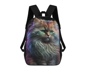 sinyumoney Rainbow Fluffy Cat Mochila De Viaje Para La Universidad, Mochilas Para Adolescentes, Chicas, Chicos, Mujeres Y Hombres 17inch