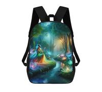 sinyumoney Rainbow Forest 17inch Mochila Escolar Impresa En 3D Para Niños, Mochila Escolar Informal De Moda, Mochilas De Viaje Para Niños Y Estudiantes.