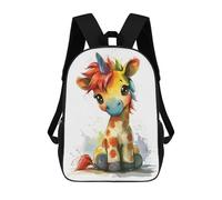 sinyumoney Rainbow Giraffe Unicorn Mochila Para Niños, Adolescentes Y Estudiantes, Mochilas Para Niñas, Mochilas Para Niños Pequeños, Primaria Y Secundaria 17inch