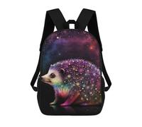 sinyumoney Rainbow Hedgehog in Space Mochila Escolar Impresa En 3D Mochilas Informales Para Niños Mochila Escolar Impresa En 3D Para Niños De Primaria Y Secundaria 17inch