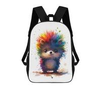 sinyumoney Rainbow Hedgehog Mochila Escolar Resistente Al Agua, Mochila De Viaje, Bolsa Para Computadora - Perfecta Para Viajes, Trabajo Y Uso Diario 17inch
