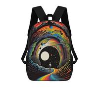 sinyumoney Rainbow Journey to The Stars Mochila Escolar Infantil Impresa En 3D Para Niños, Mochilas De Viaje, Bolsas Para Libros, Mochila Escolar Infantil 17inch