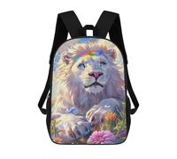 sinyumoney Rainbow Lion Fantasy Artwork Mochila Escolar Ligera Mochila Escolar De Día Mochila Para Libros Para La Universidad Para Acampar Aventuras Al Aire Libre Y Viajes Diarios 17inch
