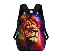 sinyumoney Rainbow Lion Portrait -1 Mochila Escolar Infantil Impresa En 3D Para Niños, Mochilas De Viaje, Bolsas Para Libros Para Niños Estudiantes De Primaria 17inch