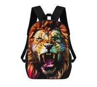 sinyumoney Rainbow Lion Roar Mochilas Escolares Para Niños Y Niñas, Mochilas Deportivas Informales Para Primaria, Mochilas De Gran Capacidad Para Libros 17inch