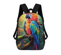 sinyumoney Rainbow Macaw in Amazon Rainforest Mochila Escolar Para Institutos De Secundaria Mochila Informal - Perfecta Para Viajes, Trabajo Y Uso Diario 17inch