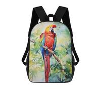 sinyumoney Rainbow Macaw Watercolor Mochila Escolar Infantil De 17 Pulgadas Con Estampado 3D De Películas De Anime Para Niños, Mochila De Viaje, Mochila Escolar Infantil